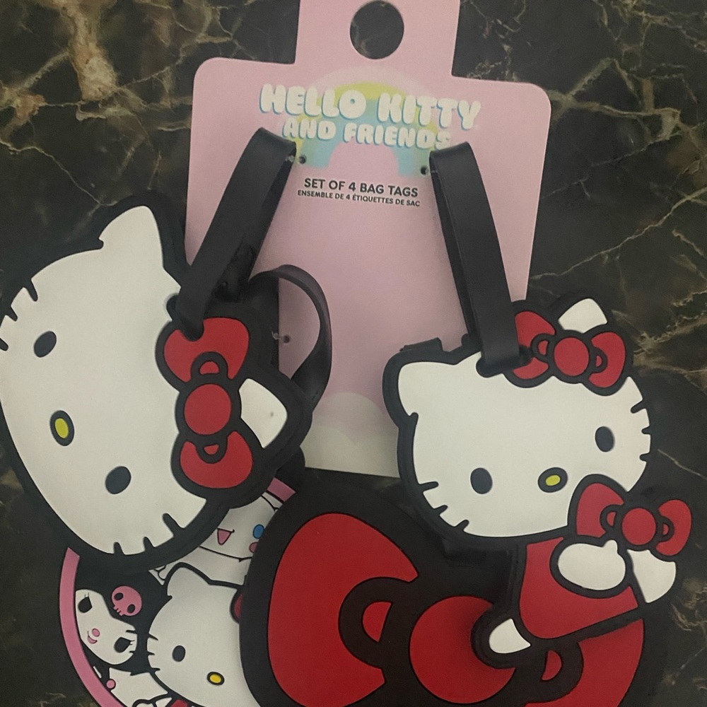 Hello kitty luggage tags